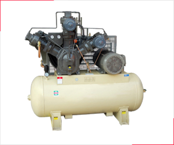 Low pressure semi-oil free piston air compressor